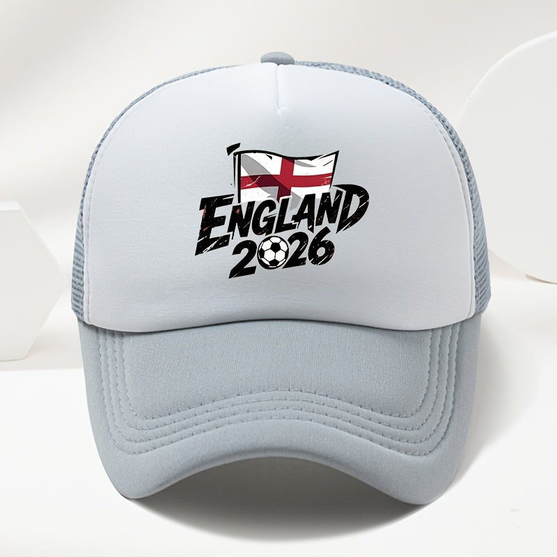 Unisex England 2026 Print Baseball Cap Duckbill Hat for Spring Summer