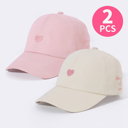 Breathable Ponytail Baseball Caps for Kids - Spring/Summer