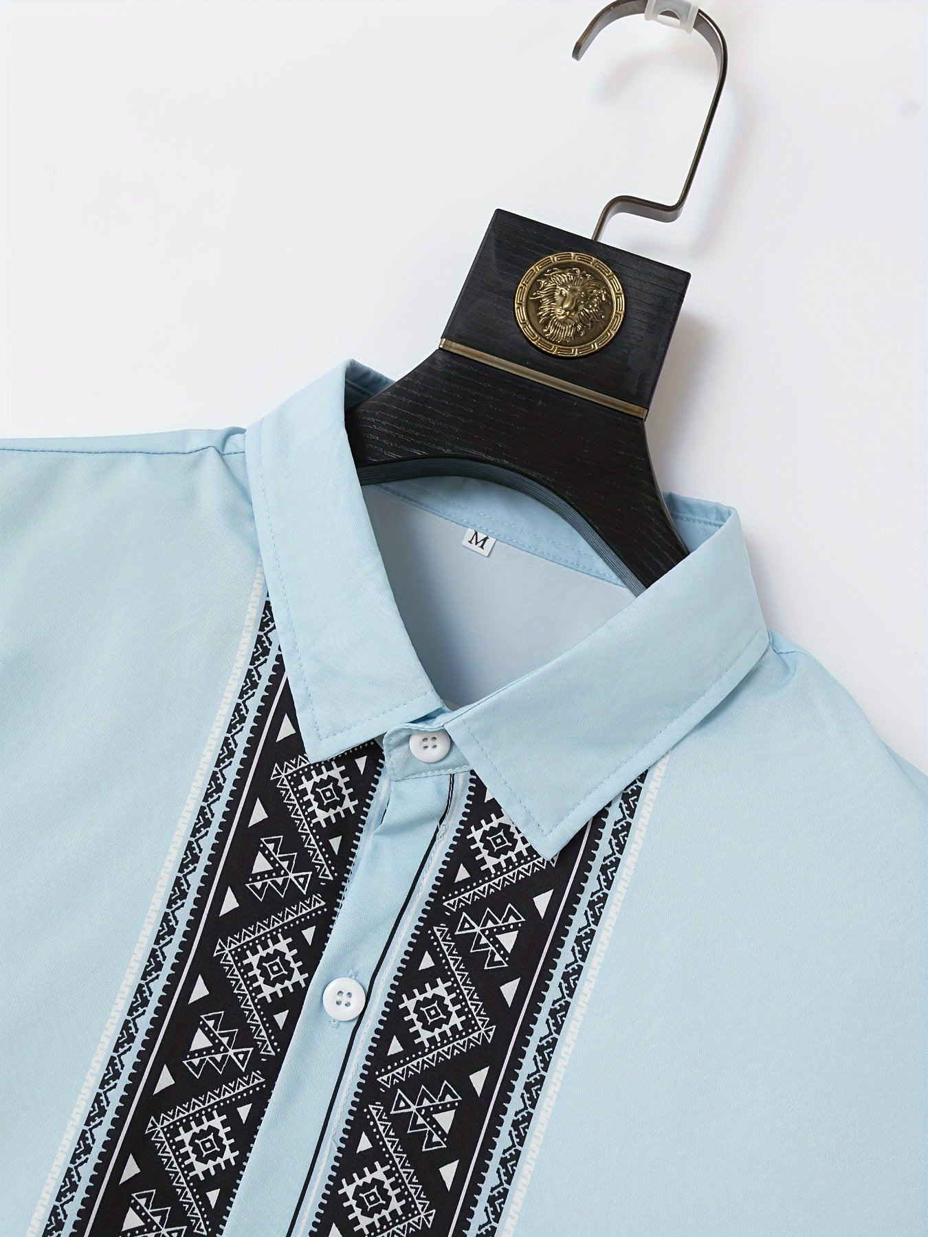 Men'S Two-Piece Set Consisting of a Casual Short-Sleeve Button-Up Shirt And Drawstring Pants, Perfect for Summer Wear.