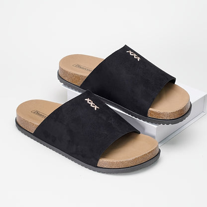 Men's Casual Summer Slip-On Slippers, Anti-Slip Outdoor Sandals