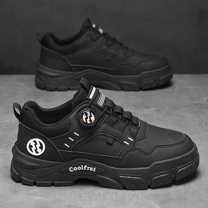 Men's Sports Shoes 2025 Spring New Low-Top Slip-On Rotating Button Comfortable Lightweight Trendy Casual Sneakers