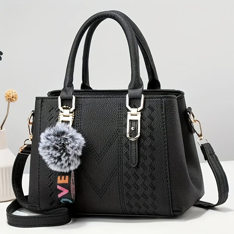 Parent Bag Handbag New Fashion    Ball Pendant Small Tote Bag Thanksgiving Gift for Family