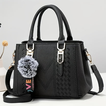Parent Bag Handbag New Fashion    Ball Pendant Small Tote Bag Thanksgiving Gift for Family