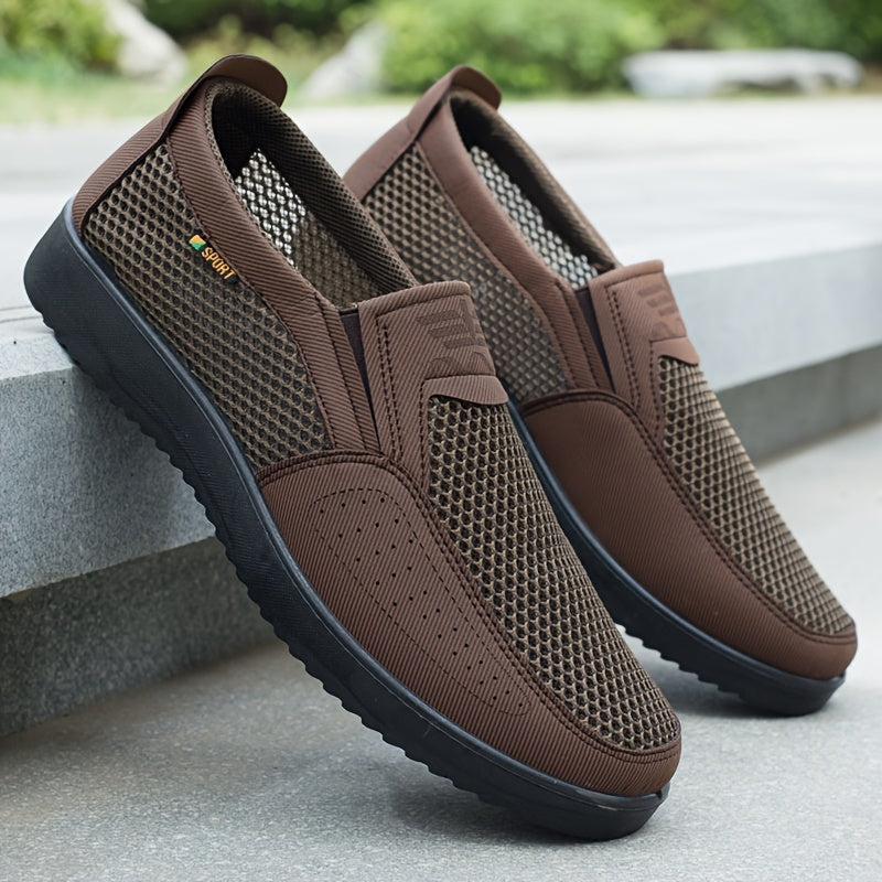 Men's Breathable Slip-On Casual Large Size Sneakers - ayq