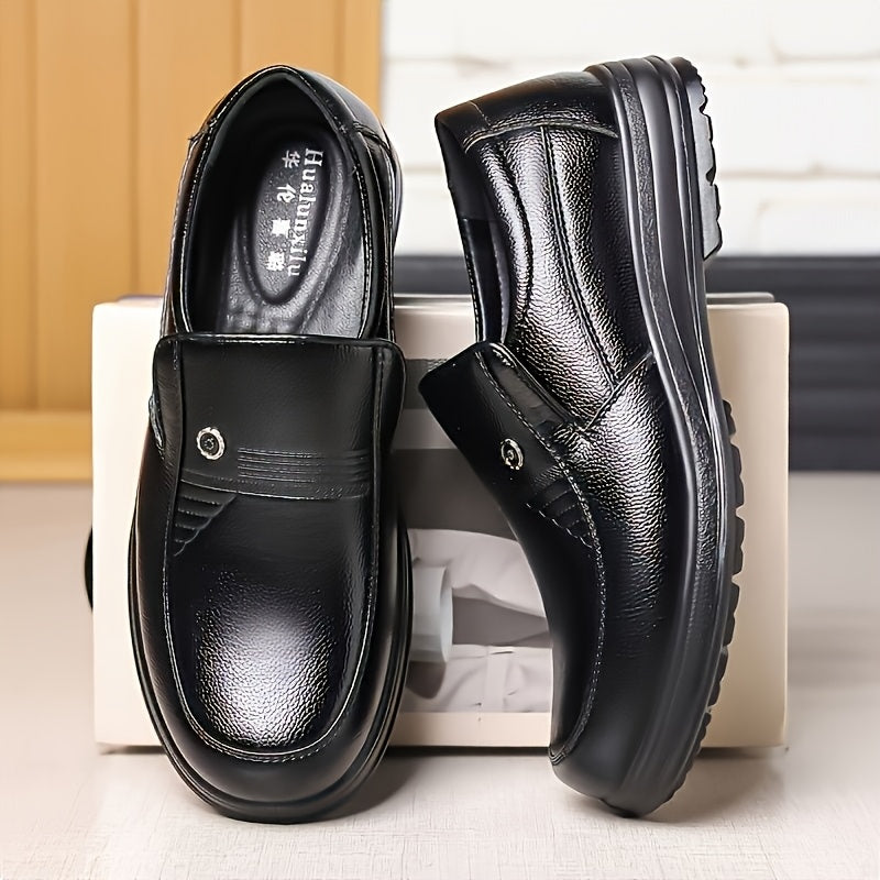 Men's Business Casual Oxford Slip-On Shoes Large Size All-Season