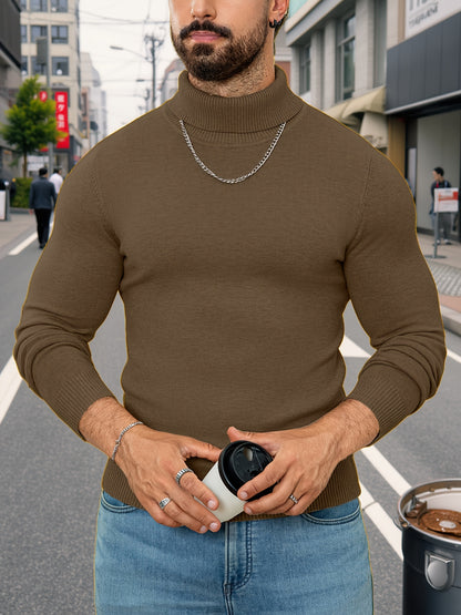Men'S New Style Available in Multiple Colors, Classic Turtleneck Sweater