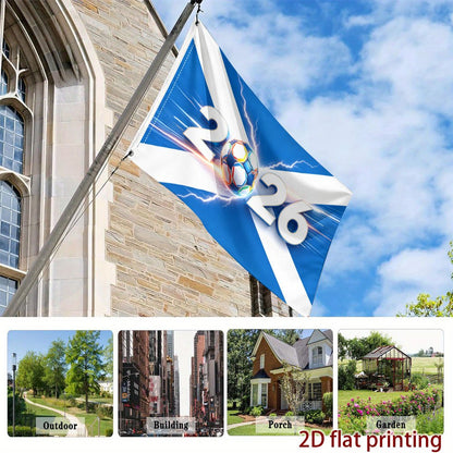 Scotland 2026 Football Flag Single-Sided Polyester Pennant