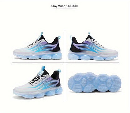 A Pair of Men'S Lightweight Outdoor Walking Shoes, Versatile Sneakers Suitable for Travel And Hiking, Offered in Black, Red, And Light Blue - ayq