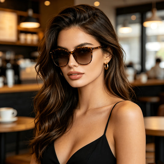 Retro Oversized UV400 Sunglasses for Men & Women, Wide Frame