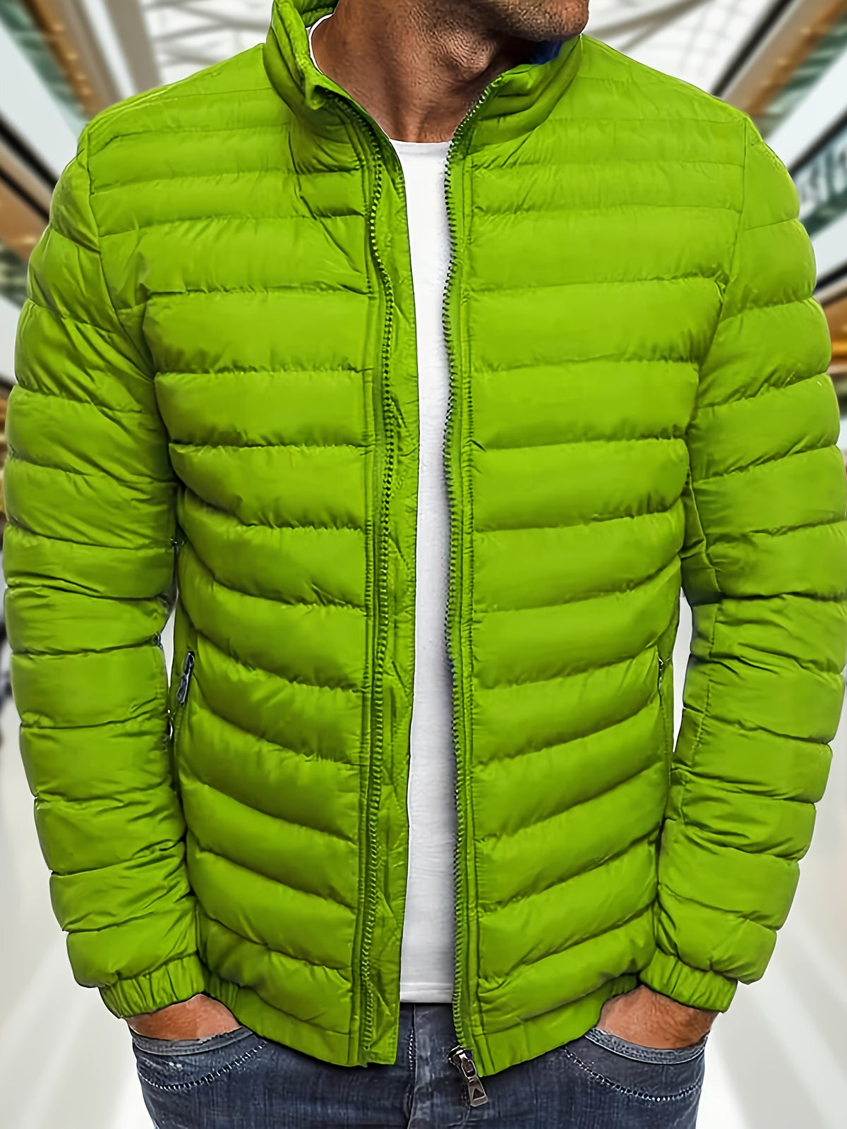 Men's Casual Zipper Hoodie Jacket with Detachable Hood