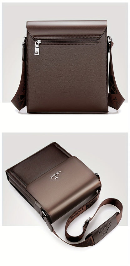 Double layered design Men's bag shoulder bag crossbody bag business bag Men's bag casual backpack small bag trendy bag suitable for travel and work