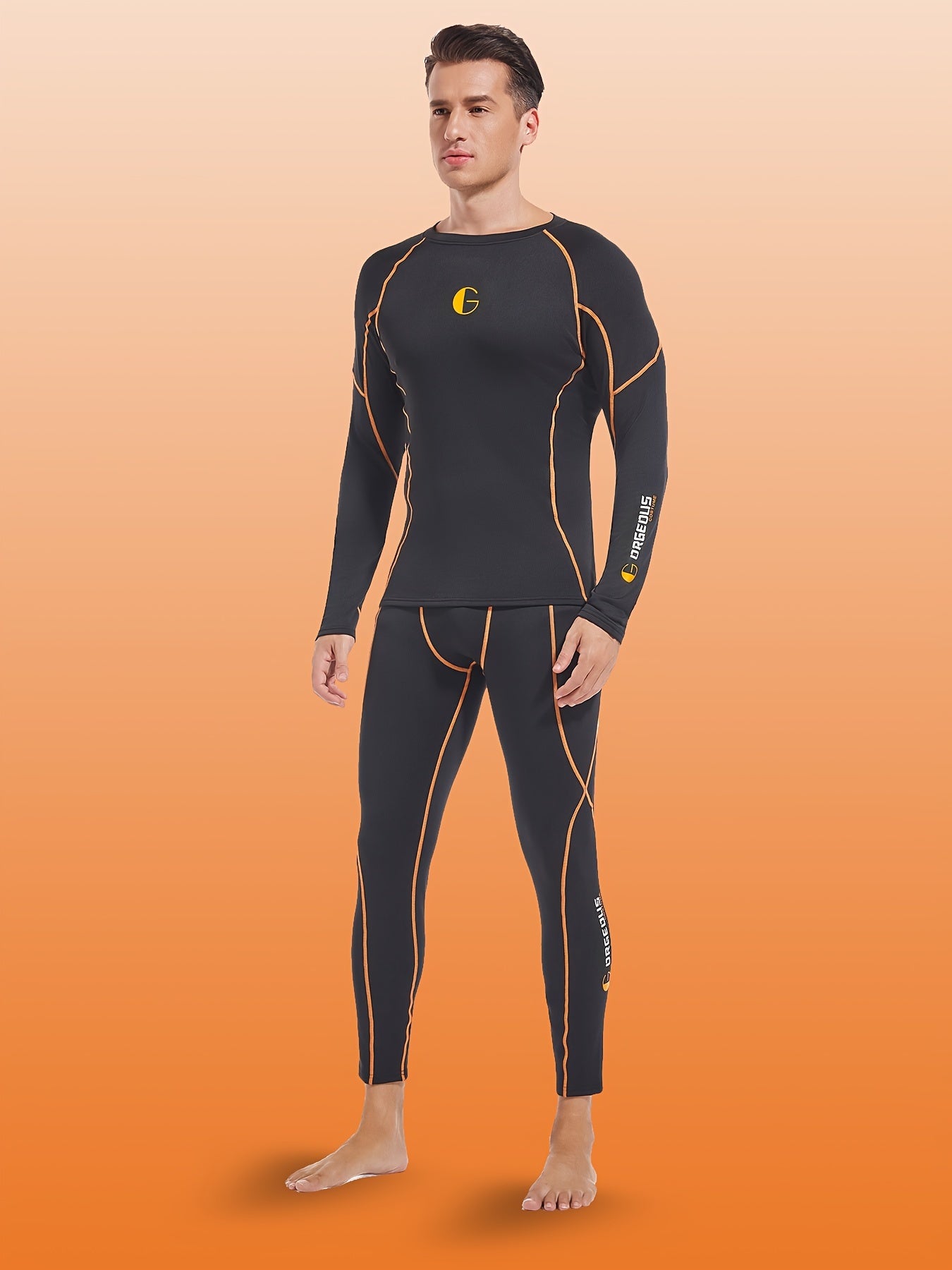 Men's Thermal Fleece Underwear Set for Cold Weather Sports