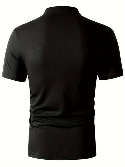 Men'S Casual Crew Neck Short Sleeve T-Shirt - Solid Color, Regular Fit, Lightweight  Breathable for Summer, Casual Attire, Casual Summer Wear   Crew Neck Shirt   Comfortable Fit