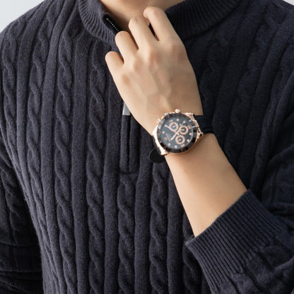 New Men'S Christmas Gift: a Thick, Warm, And Cold-Resistant Knitted Sweater with a Cable-Knit Design And a Zippered Collar, Suitable for Both Layering And Wearing Alone, Perfect for Casual And Versatile Outfits