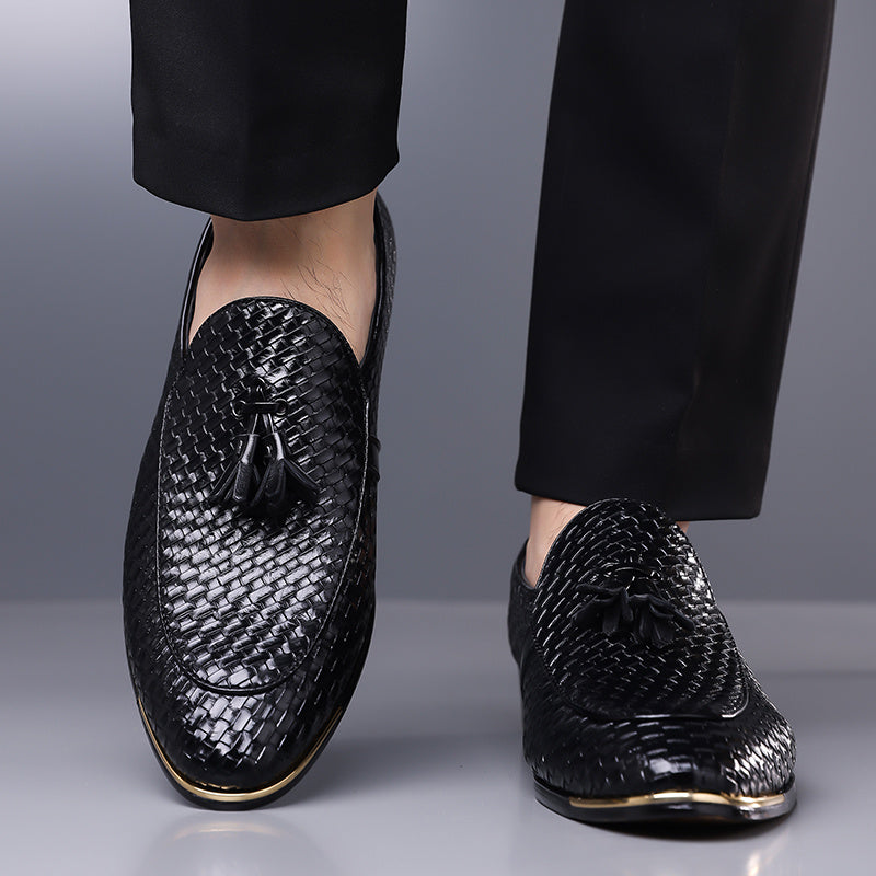 Men's Classic Tassel Loafers - Casual & Business Slip-On Shoes