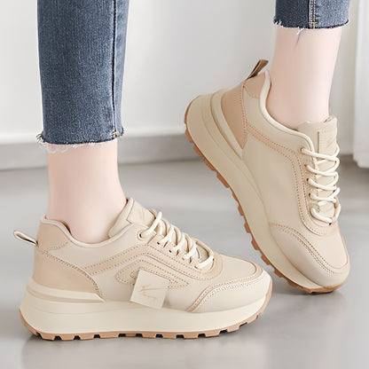Women's Breathable Lace-Up Running Sneakers for Spring & Autumn
