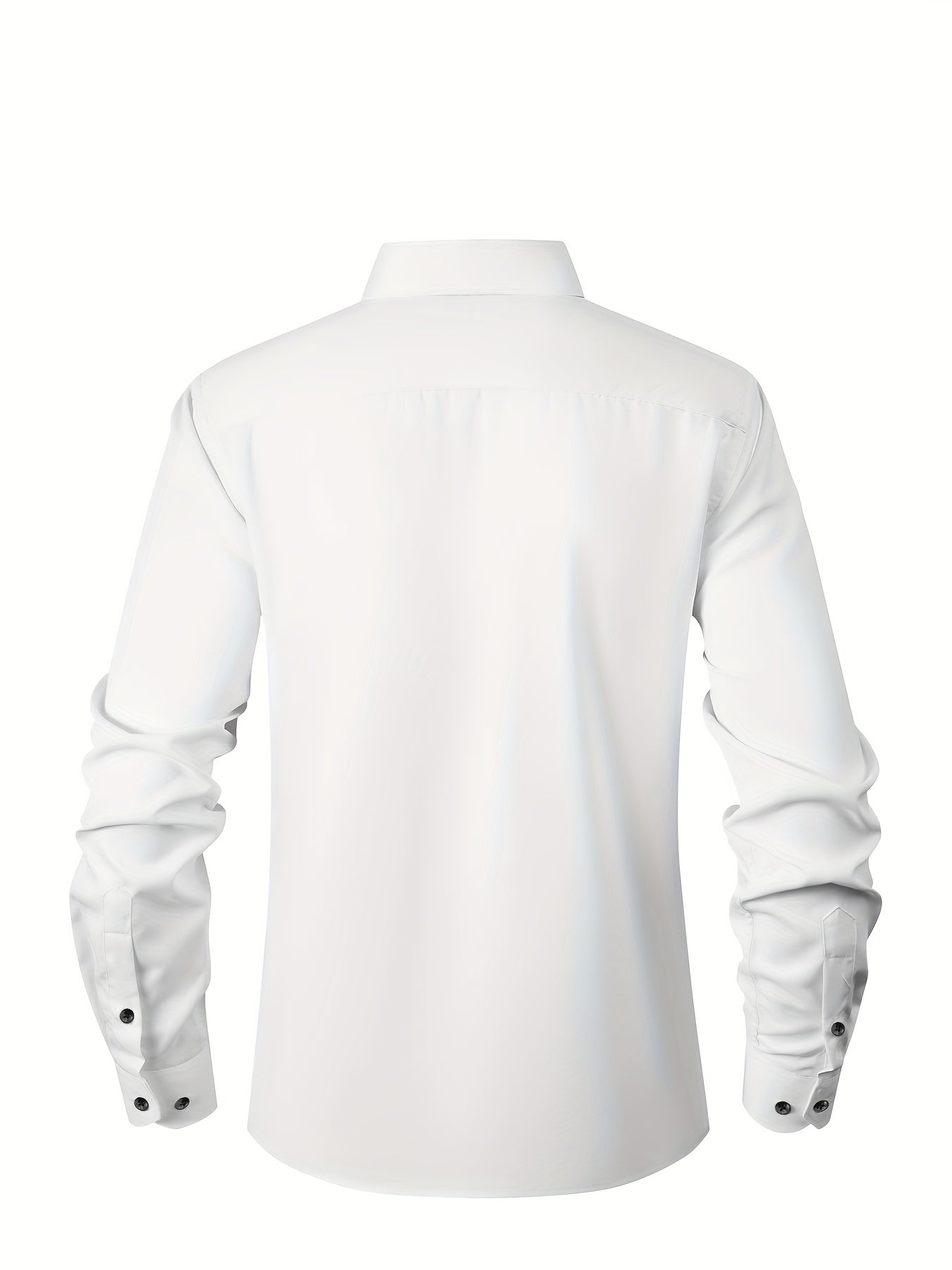 Boys' Slim Fit Long Sleeve Formal Dress Shirt with Stretch