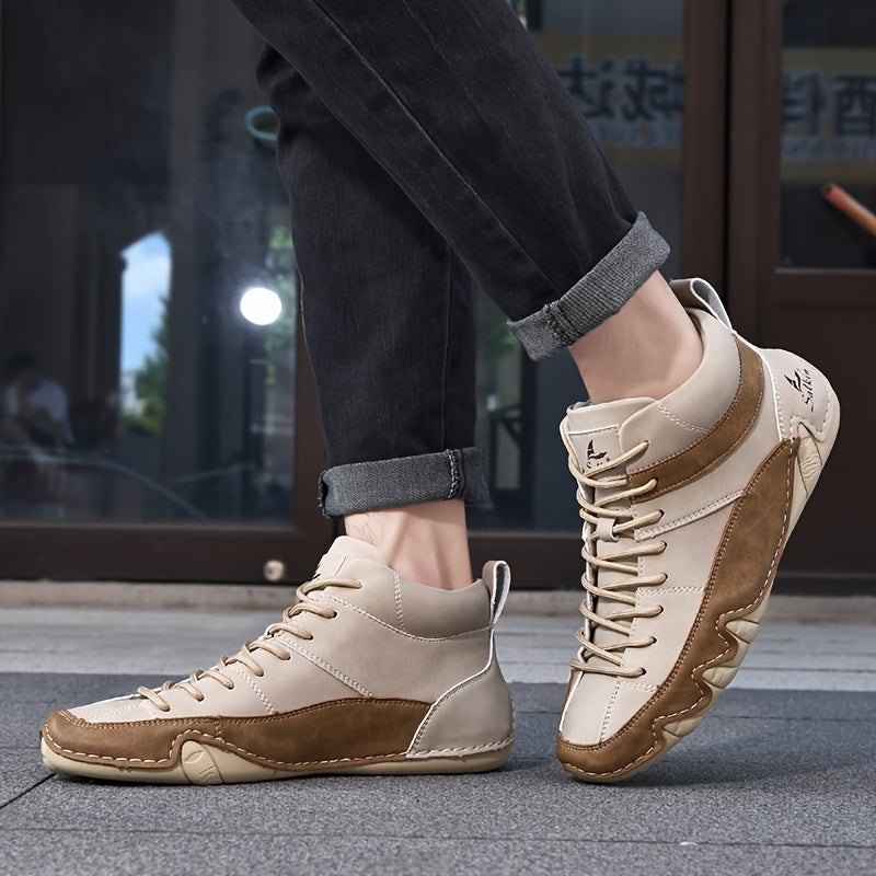 Men's Casual Ankle Boots Comfortable All-Season Walking Shoes