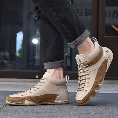 Men's Casual Ankle Boots Comfortable All-Season Walking Shoes