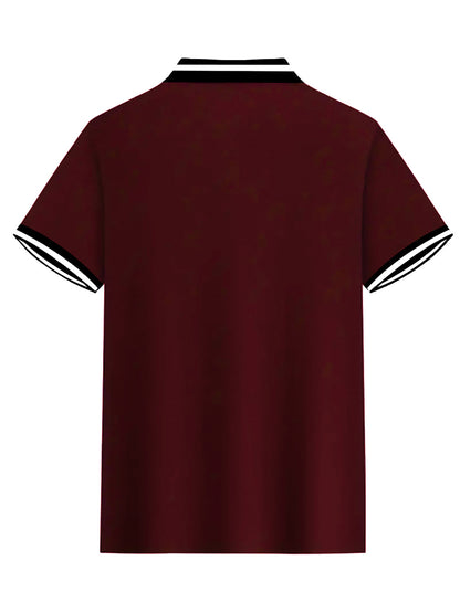 Summer Business Casual Outdoor Short Sleeve Trendy Men's Golf Shirt, Loose Fit Printed Top for Couples and Unisex Wearers - ayq