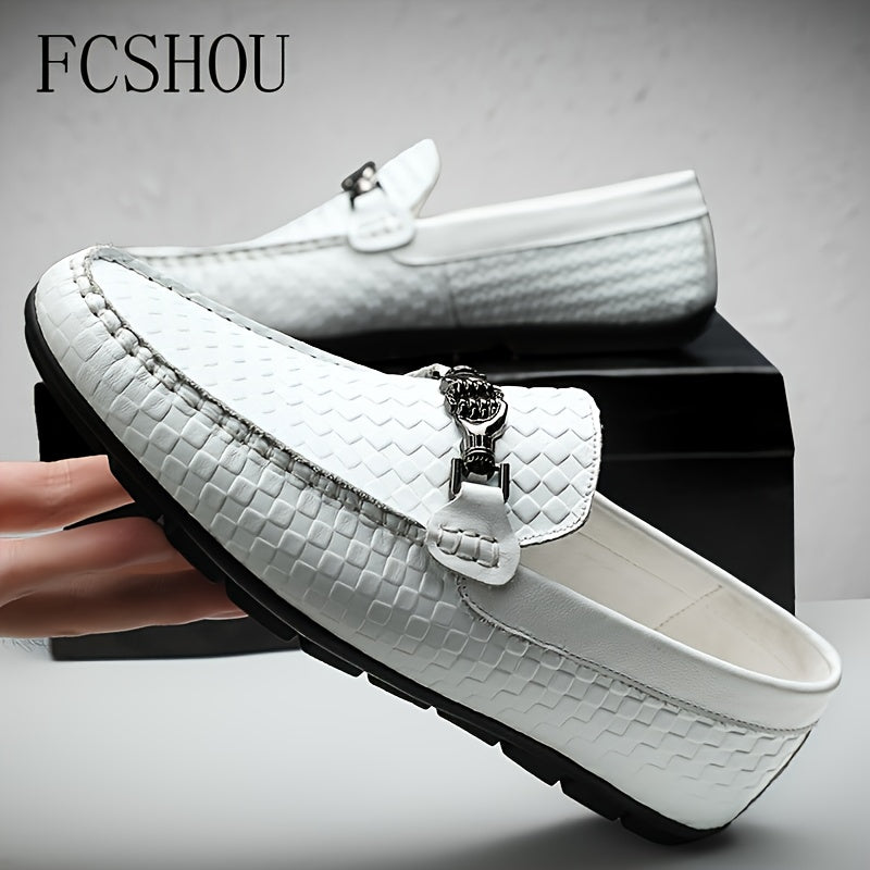 Handmade Men’s Vintage Leather Loafers Casual Slip-Ons