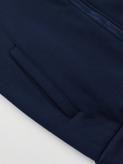 ' Casual Hooded Fleece Jacket with "KING" Print - &, Zip-Up, Long Sleeve, Regular Fit, Fall/Winter Outdoor Sports Coat, Casual Outerwear, Coat for Teenager, For Teenager, For Teenager