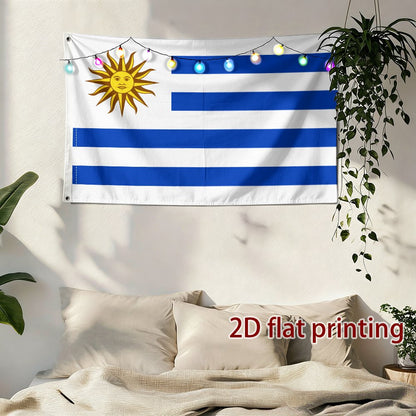 Uruguay Flag Polyester Fan Support Flag for Sports Events