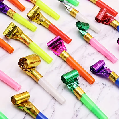50pcs Colorful Party Blowers Noisemakers for Birthday & New Year