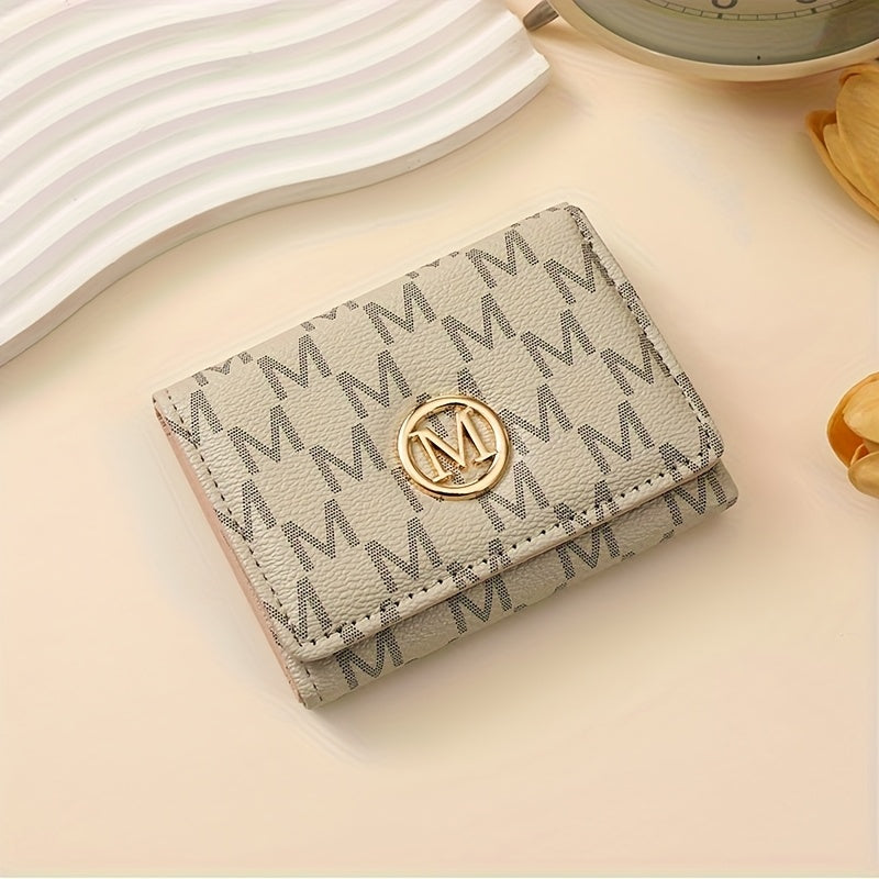 2025 New Women's Wallet Short European and American PU High-end Coin Purse Printed Multi Card Slot  Wallet Wallet Card Holder