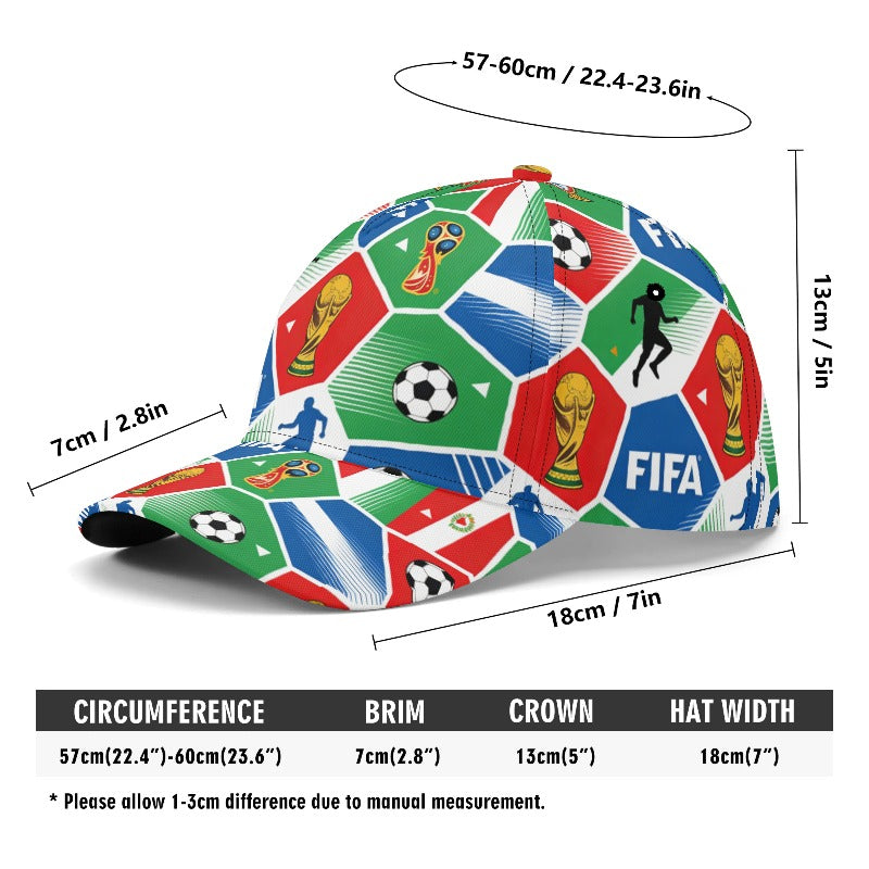 FIFA Official World Cup Baseball Cap Unisex Stretch Polyester