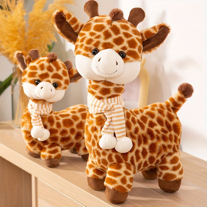Cute Soft Cartoon Giraffe Plush Toys Stuffed Animals Fawn Doll Warm And Comfortable Home Decoration Giraffe Doll, Holiday And Birthday Gifts for Friends