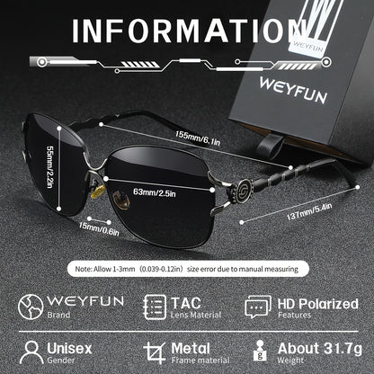 Elegant Women's Oval Sunglasses with UV400 Polarized TAC Lenses
