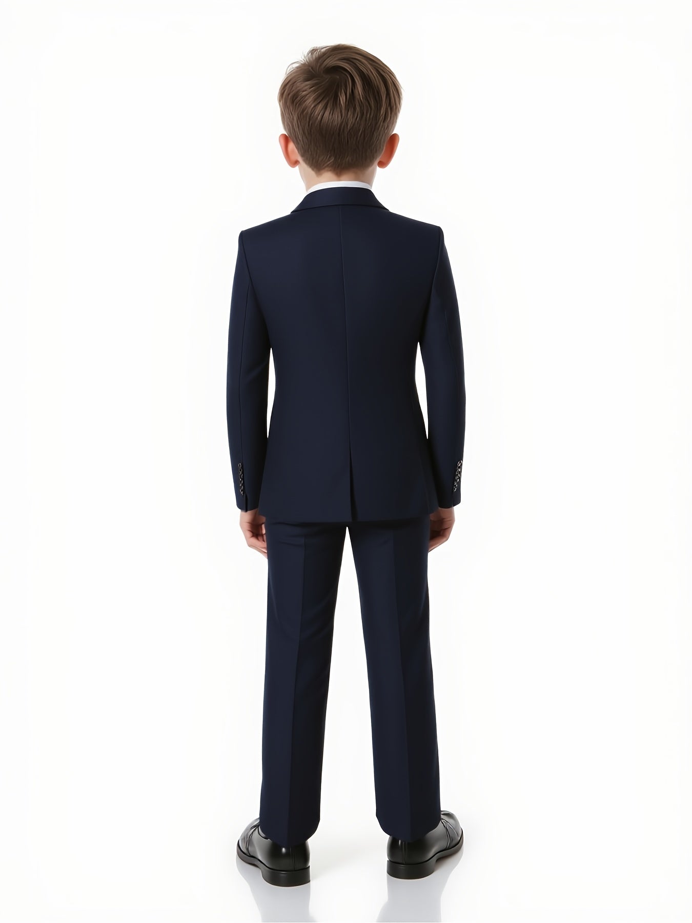 Boys' White Two-Piece Suit Regular Fit for Formal Occasions
