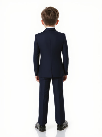 Boys' White Two-Piece Suit Regular Fit for Formal Occasions