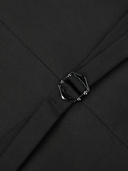 Men's 3-Piece Formal Suit Set with Jacket, Vest & Pants