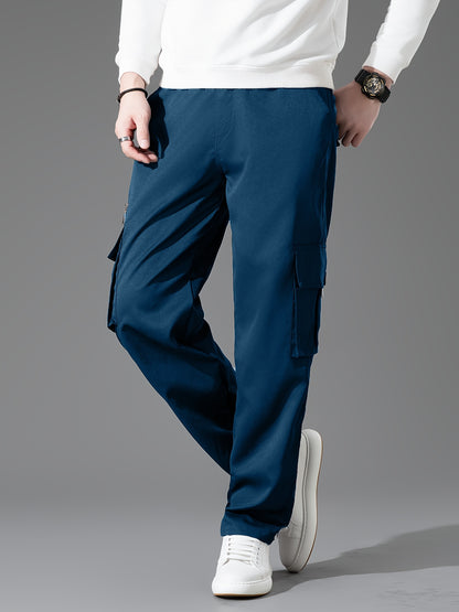 Men's Loose Fit Vintage Cargo Pants with Multiple Pockets