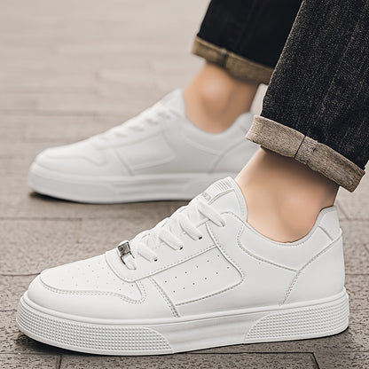 1 Pair of Men's Outdoor Sports Shoes, Lace-up Fitness Skateboarding Shoes, Athletic Casual Shoes, Walking Shoes, Easy to Wear for Large Sizes, Comfortable Soft Sole - ayq