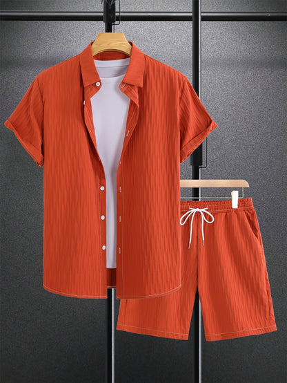 Men's Fashion Casual Shirt Suit
