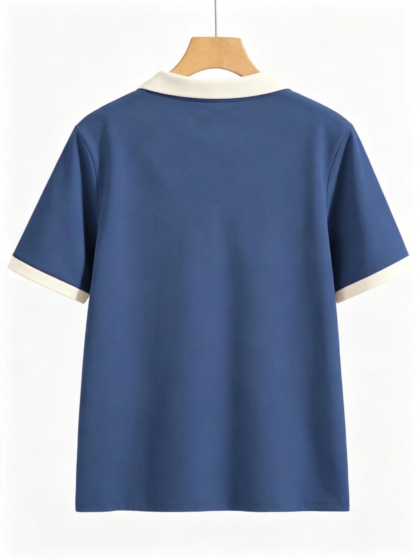 Women's Casual Loose-Fit Polo T-Shirt in Solid Colors