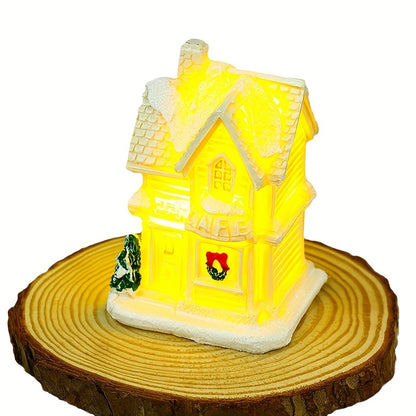 A Festive Resin Home Decoration - Glowing Mini Ornaments for Christmas And New Year, Perfect Holiday Gifts, Christmas Decor, Suitable for Room Decoration.