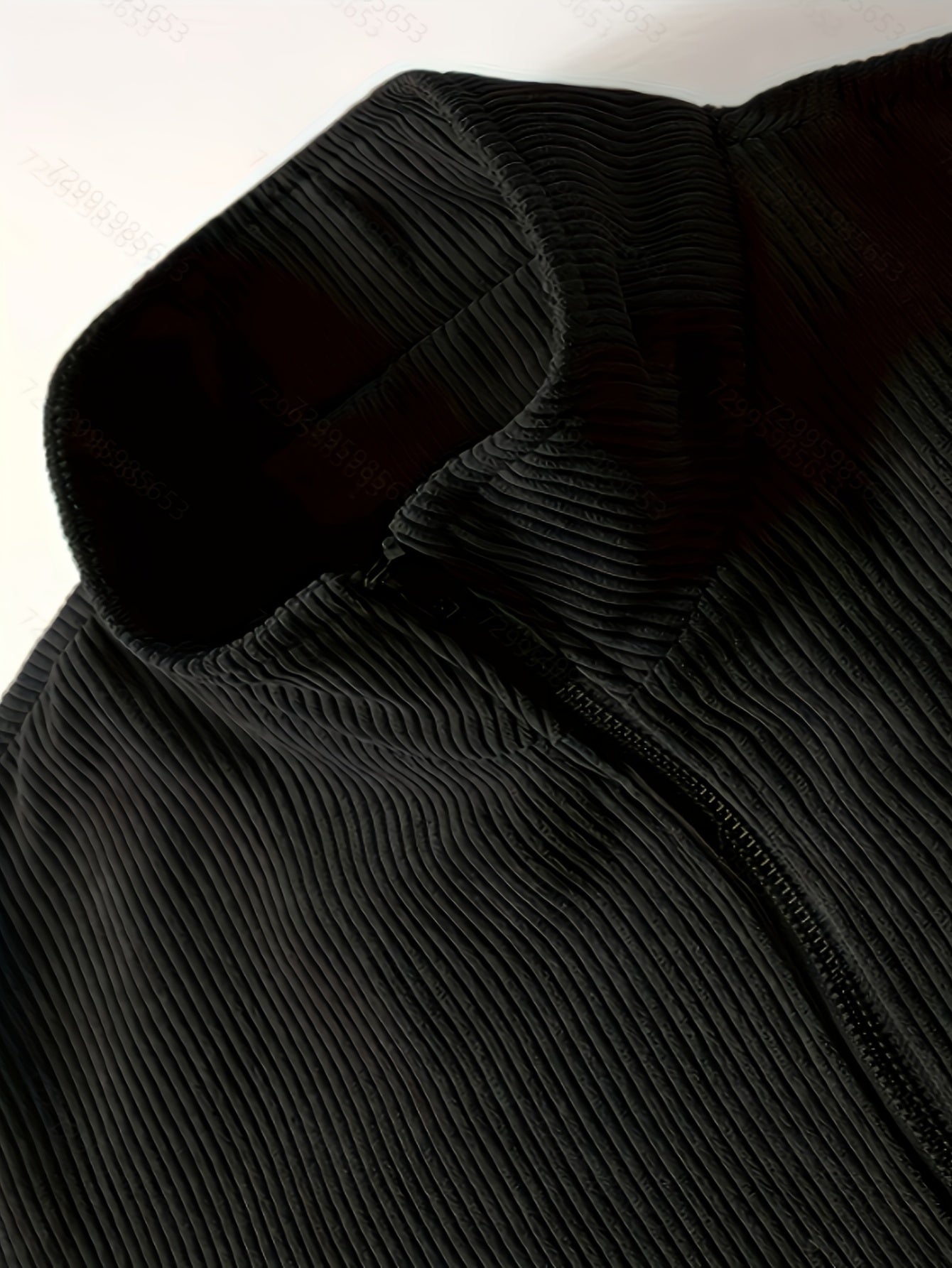 Men's Corduroy Jacket Olive Green - Retro Loose-Fit Full-Zip Winter Coat with Stand Collar & Zippered Pockets, Machine Washable Corduroy Outer (No) for Casual & Formal Wear - Autumn/Winter Outerwear, Womens Coats And Jackets,