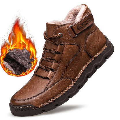 Men's Classic Chukka Boots Soft PU Upper Rubber Sole All-Season