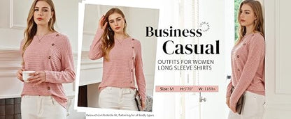 WIHOLL Women's Long Sleeve Tunic Sweater for Fall