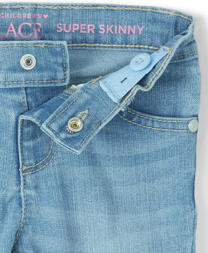 Girls Super Skinny Jeans in Victory Blue Wash, Size 4