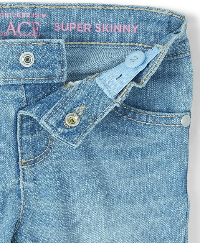 Girls Super Skinny Jeans in Victory Blue Wash, Size 4
