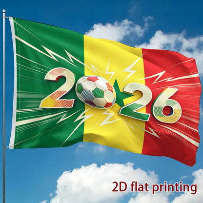 Senegal Football Fan Flag Single-Sided Polyester Banner