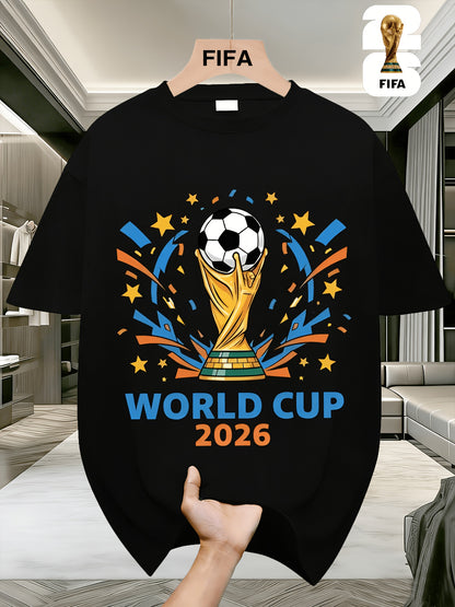 Men's FIFA World Cup Short-Sleeve T-Shirt, Summer Casual