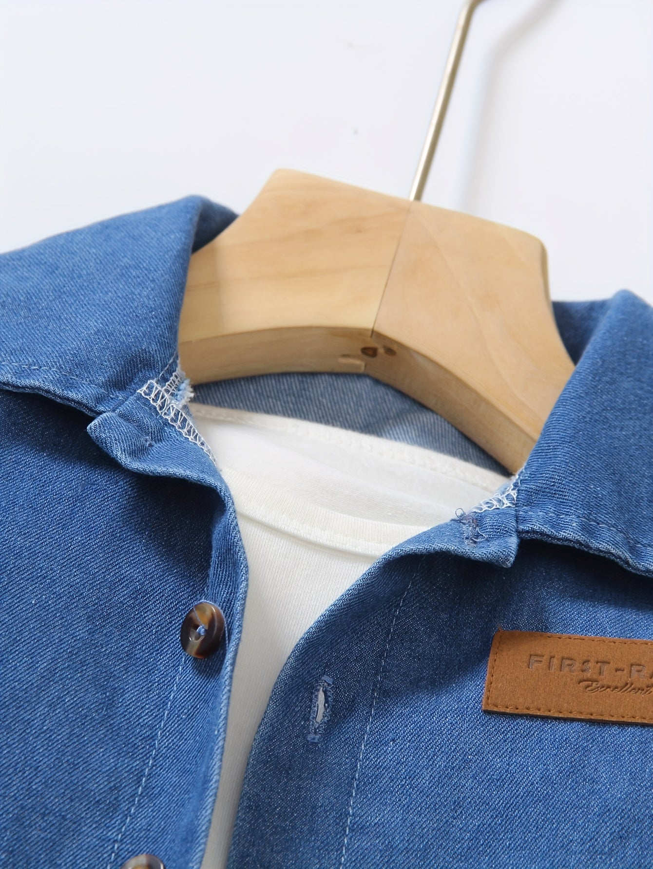 Boys' Casual Denim Set with Long Sleeves for Spring & Fall