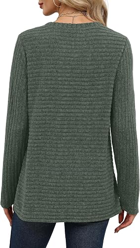 WIHOLL Women's Long Sleeve Tunic Sweater for Fall