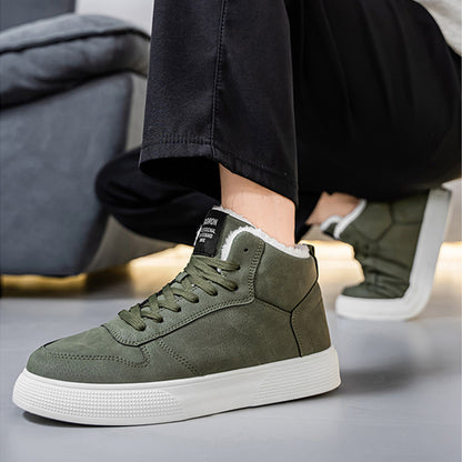 Men's Retro Winter Casual Sneakers with Soft Rubber Sole